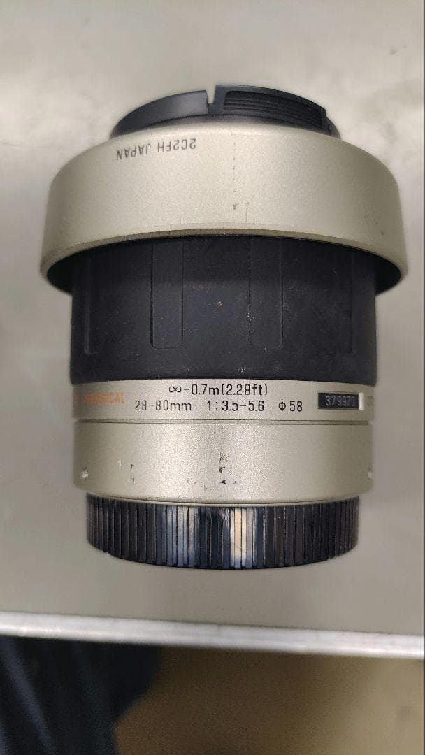 フィルムカメラ 動作未確認ジャンク扱 canon EOS Kiss +望遠レンズ