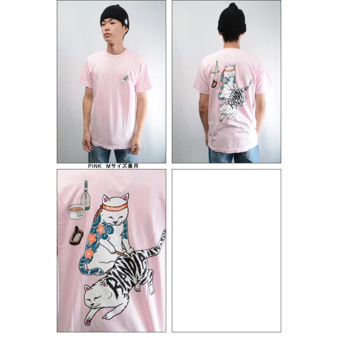 RIPNDIP Tシャツ S TATTOO NERM TEE 半袖　ピンク