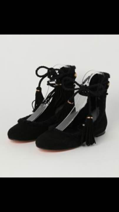 rochas 35 レースアップバレエシューズ 新品❤︎