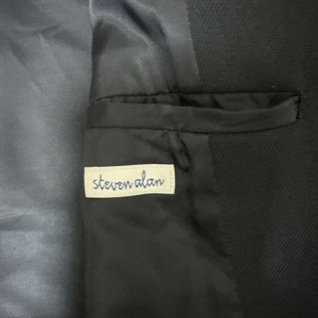 steven alan 黒 ダブルブレストジャケット