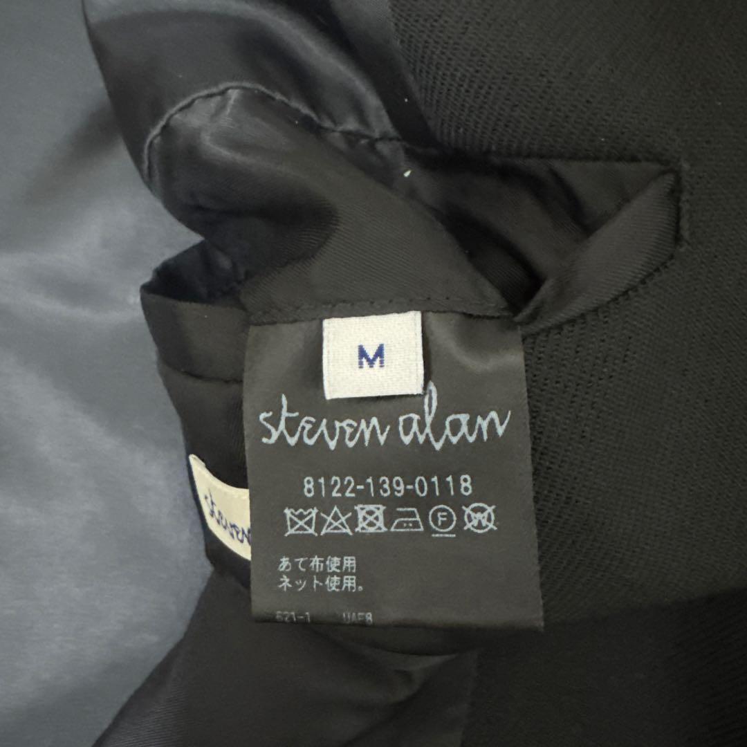 steven alan 黒 ダブルブレストジャケット