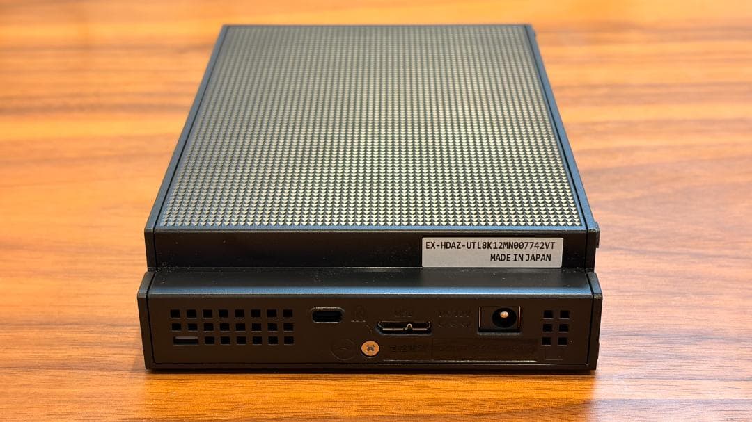 外付けHDD 8TB アイ・オー・データ機器 EX-HDAZ-UTL8K