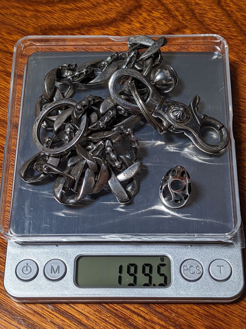 専用　シルバー925　ウォレットチェーン ネジ式チャーム護符入付き　ノーブランド