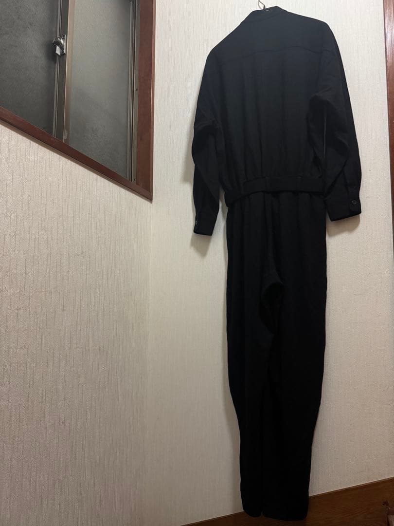 80s 筆タグ　イッセイミヤケ　ウール　オールインワン