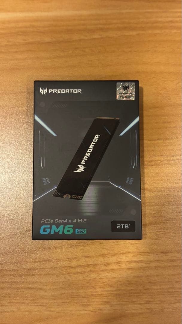 Acer Predator GM6 NVMe M.2 SSD 2TB 未開封
