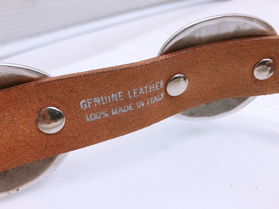 と*ろ様 Puntovita プントヴィータ 80 レザー コンチョベルト 長さ