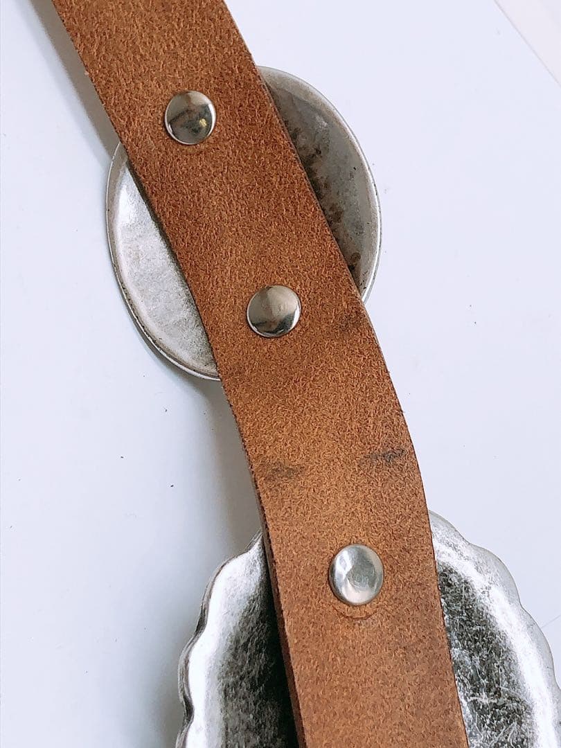 と*ろ様 Puntovita プントヴィータ 80 レザー コンチョベルト 長さ