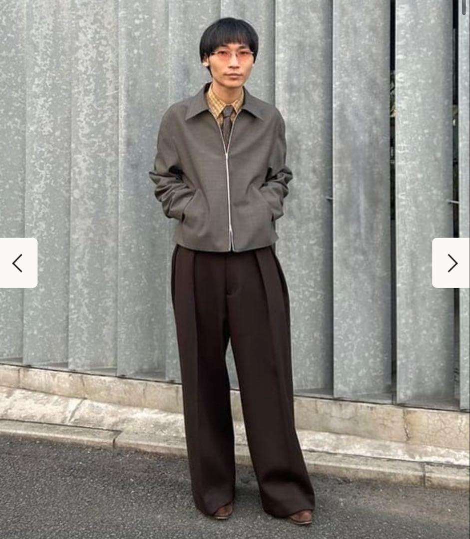 パンツ OMAR AFRIDI REICH PLEATED TROUSER 44