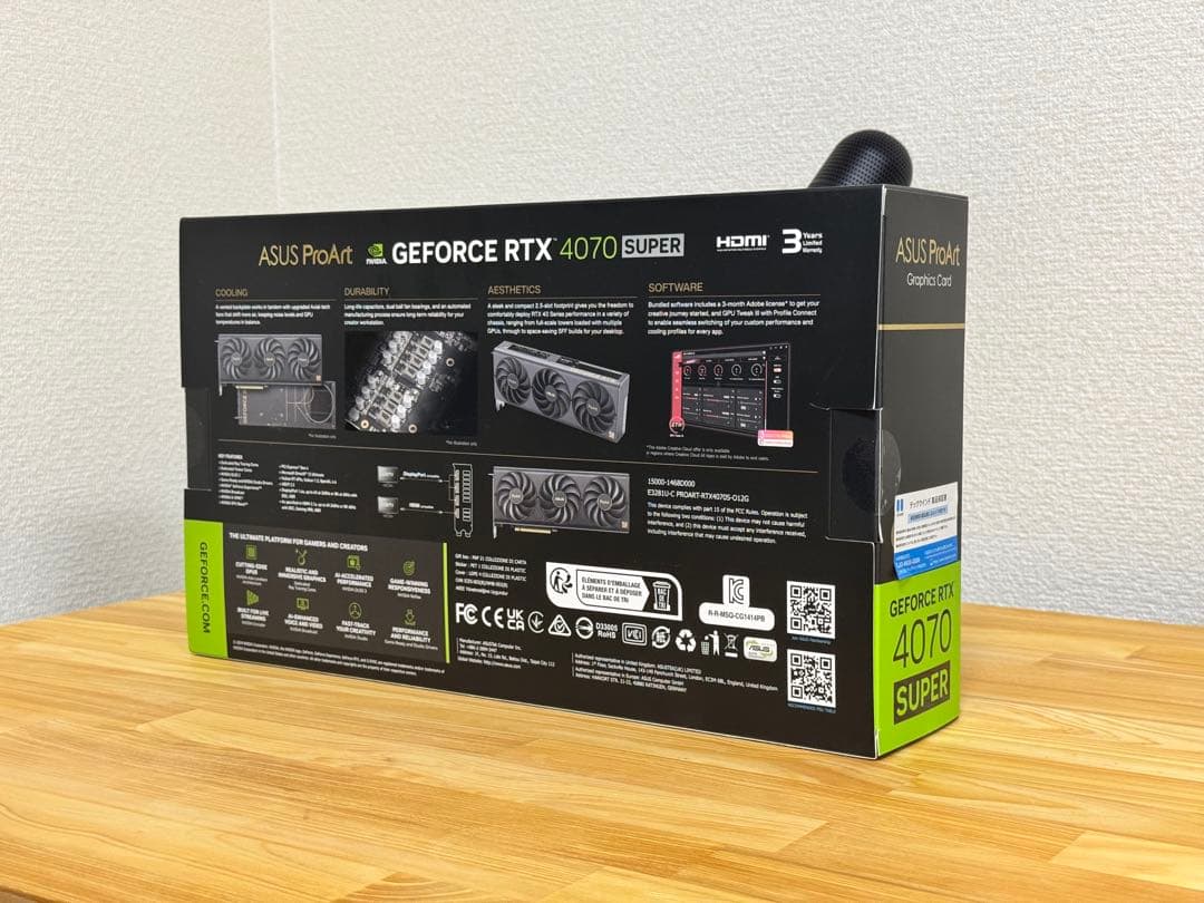 ASUS ProArt RTX 4070 SUPER 12GB ほぼ未使用