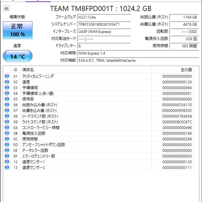 内蔵型SSD TEAMGROUP MP33 PRO NVMe PCIe SSD 1TB M.2