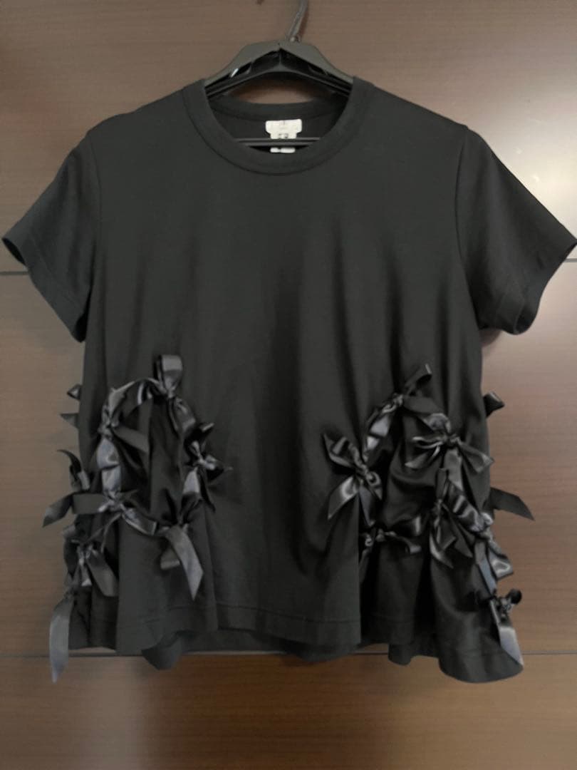 noir KeiNinomiya●リボンカットソー@コムデギャルソン
