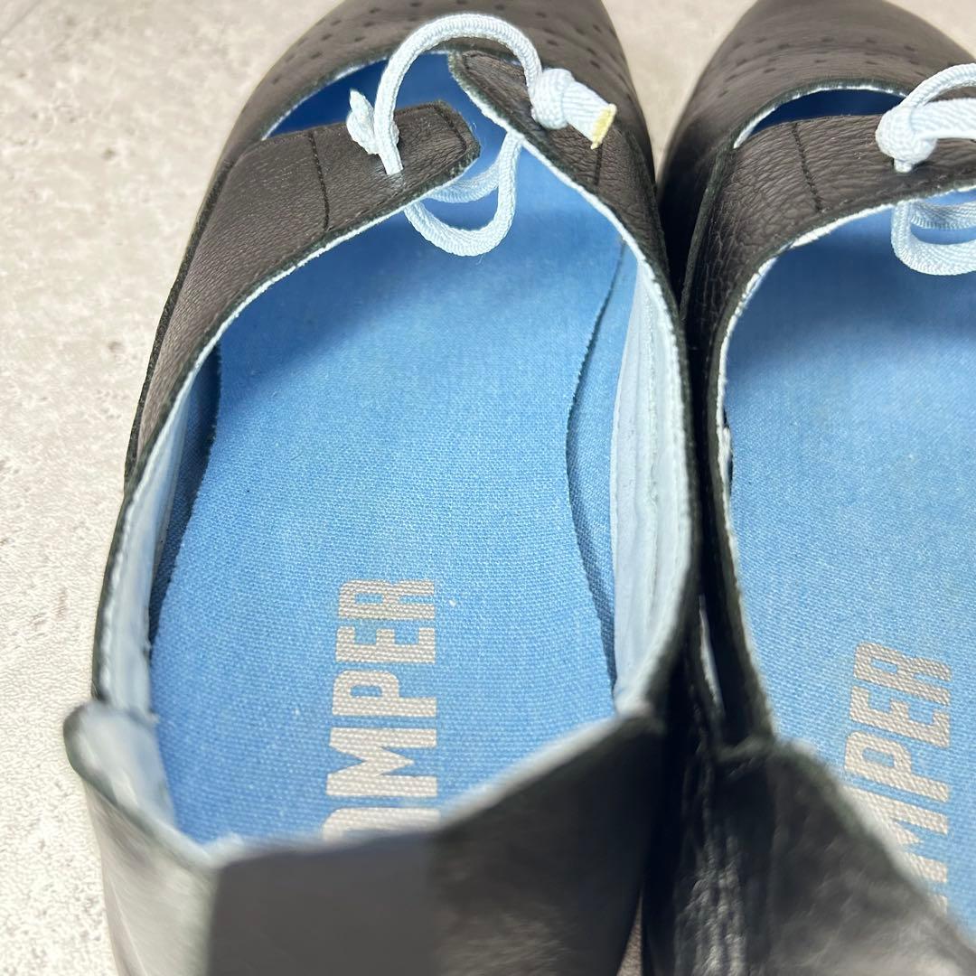 【美品】CAMPERカンペール ライトニナ レザー フラットシューズ