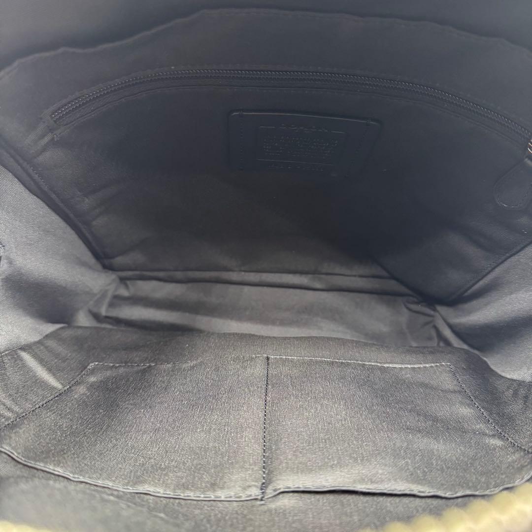 極美品✨ コーチ リュック トンプソン 2室 ビジネス A4 レザー ブラック