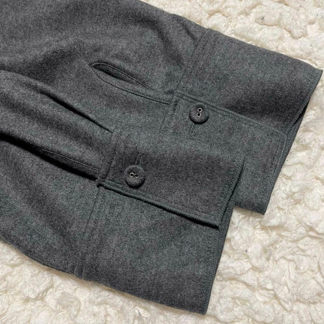 【 Leilian 】レリアン ストレッチ ウール ワンピース 11号 グレー