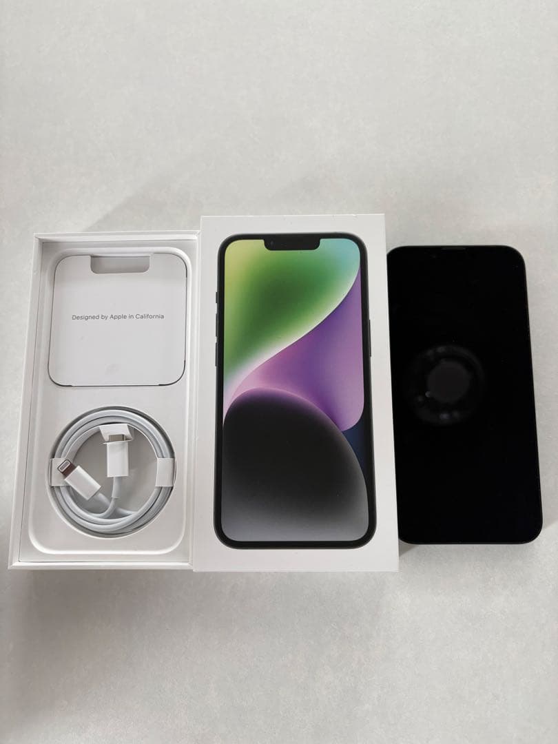 【美品】iPhone14 128 ミッドナイト