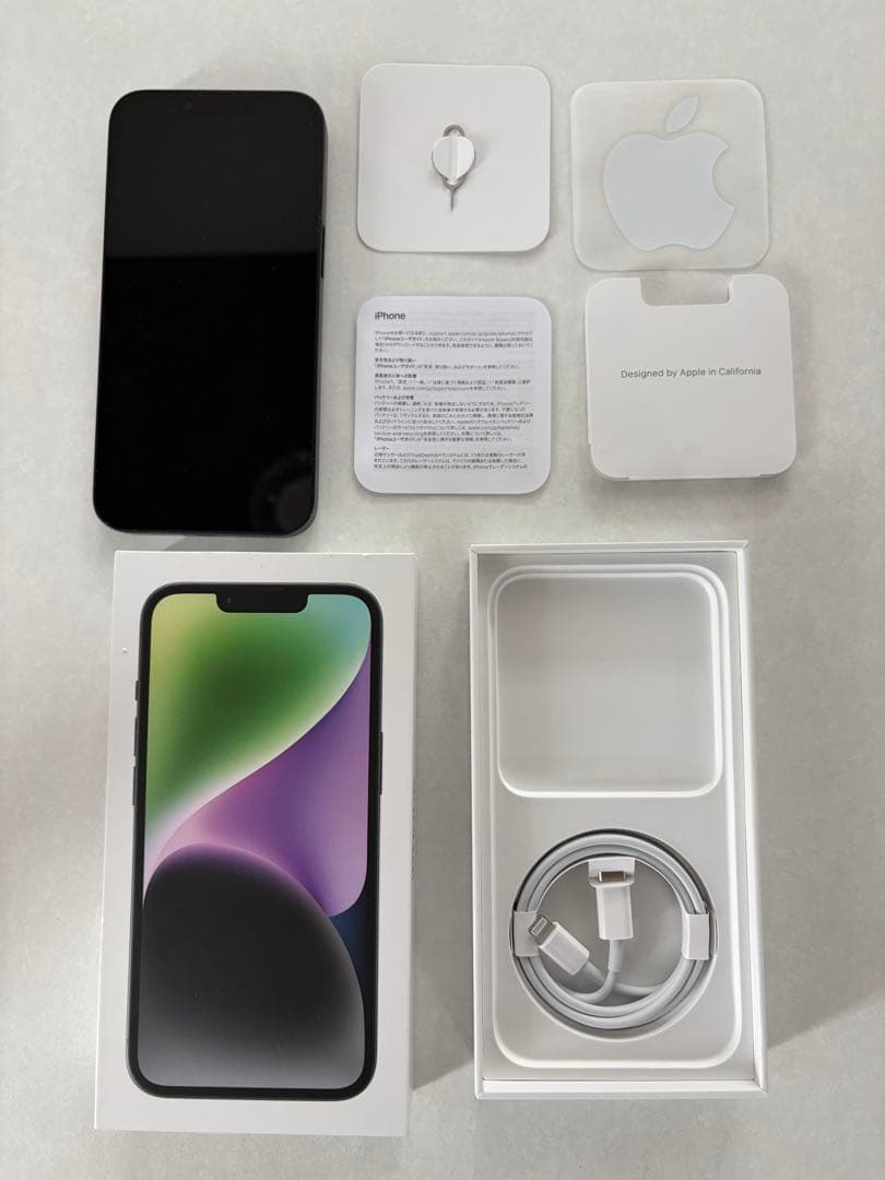 【美品】iPhone14 128 ミッドナイト