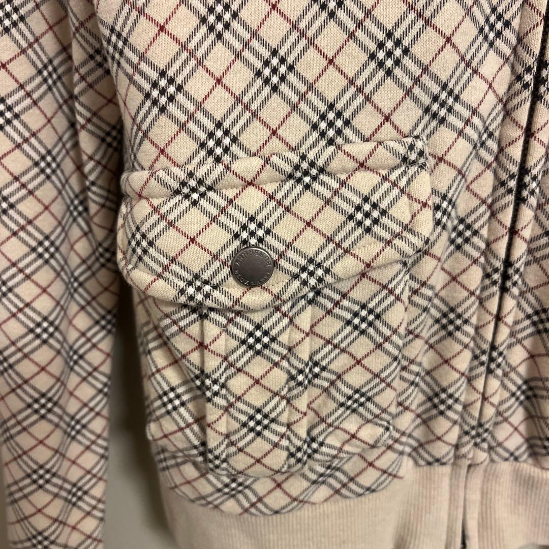 BURBERRY チェック柄 ジッパーパーカー 38