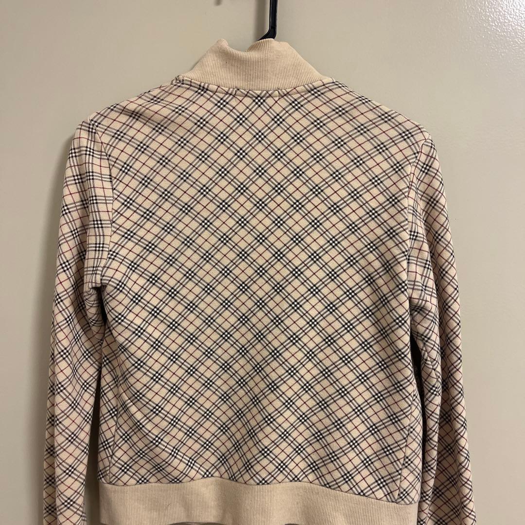 BURBERRY チェック柄 ジッパーパーカー 38
