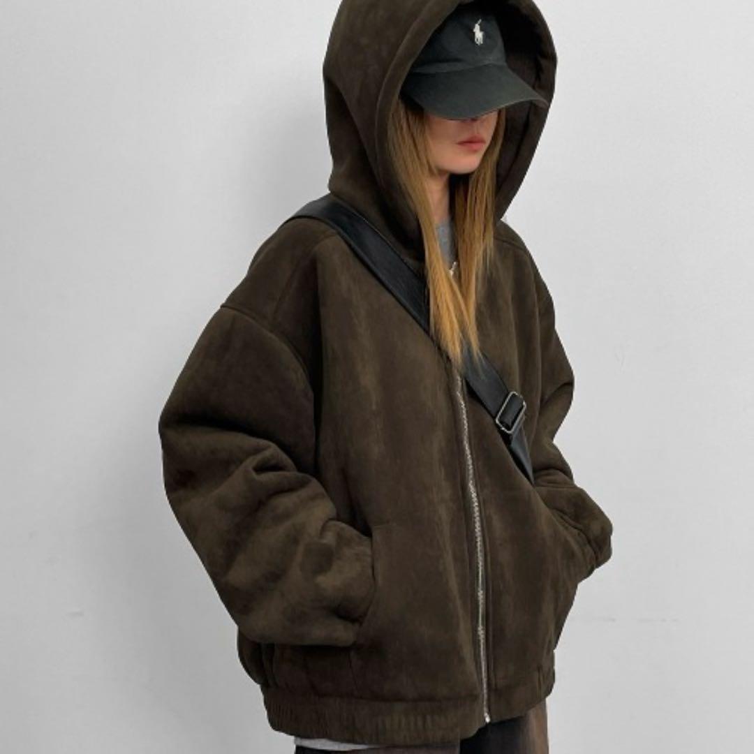 BLACK UP ベアビンパーカージップアップ