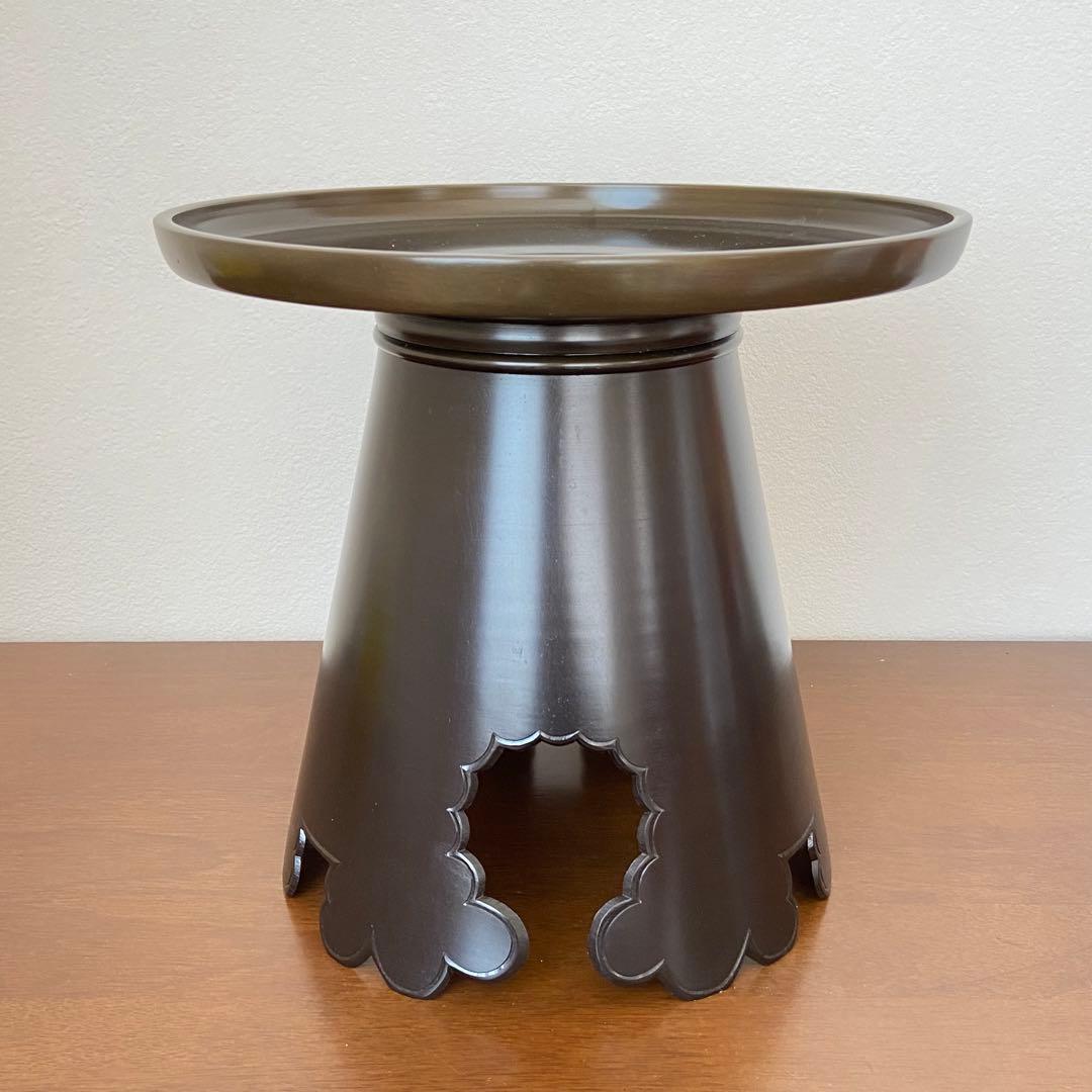 御玄猪 唐銅 池坊　ボール箱入　華道具　花器　花瓶　生け花