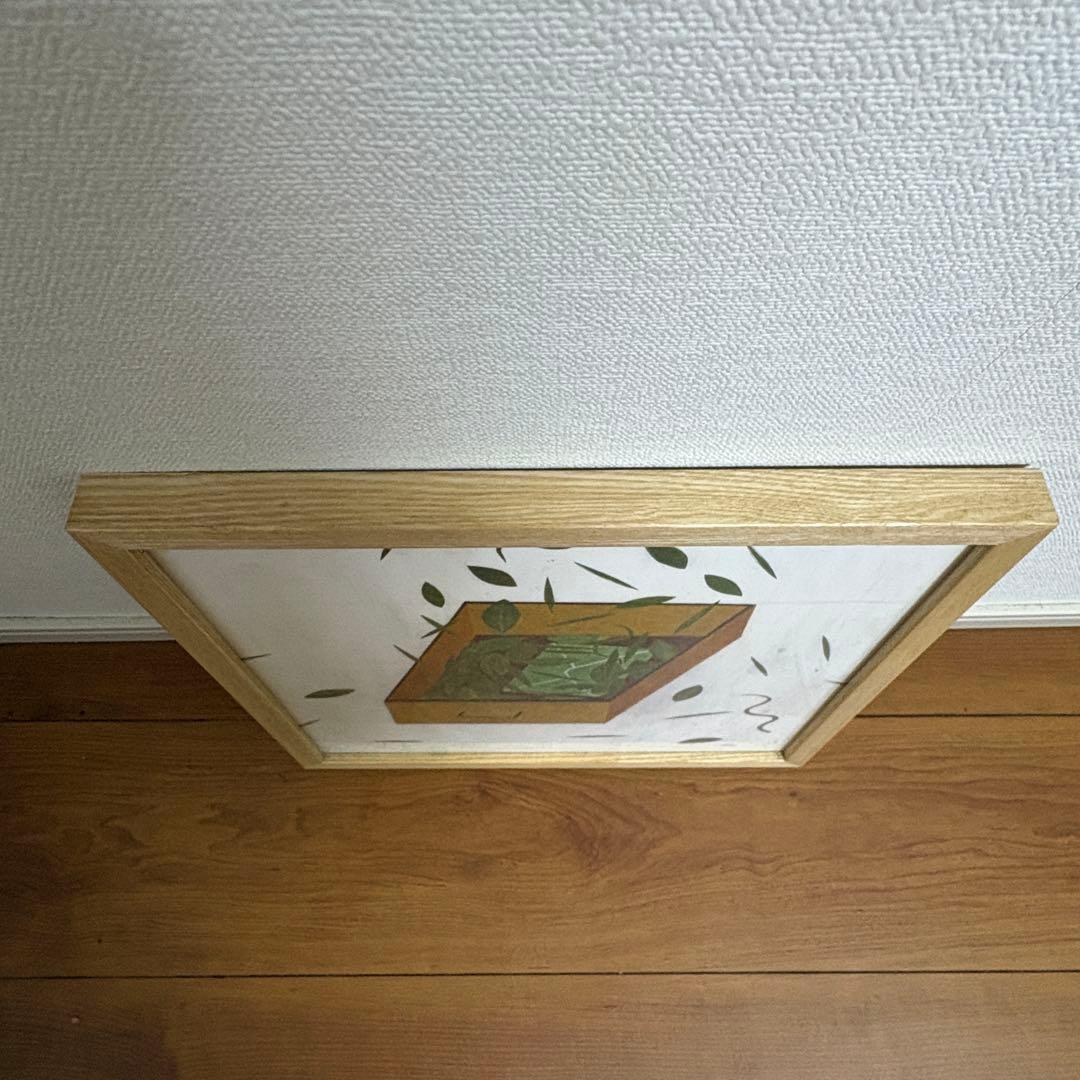 idee ポスター アート 秋山花 「A green letter」