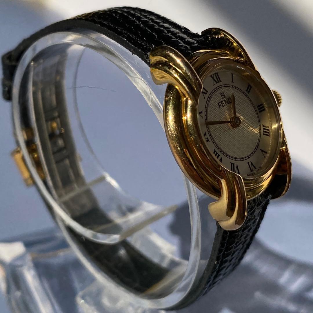 FENDI 350Lレディース 時計 ゴールド/ブラック