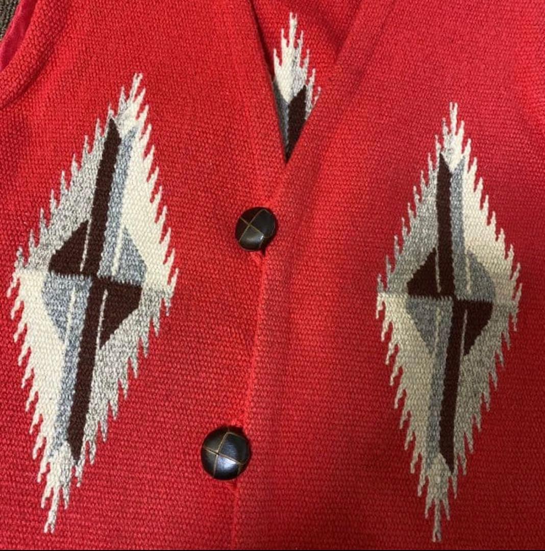 ORTEGA’S　オルテガ　チマヨベスト　くるみボタン　CHIMAYO VEST