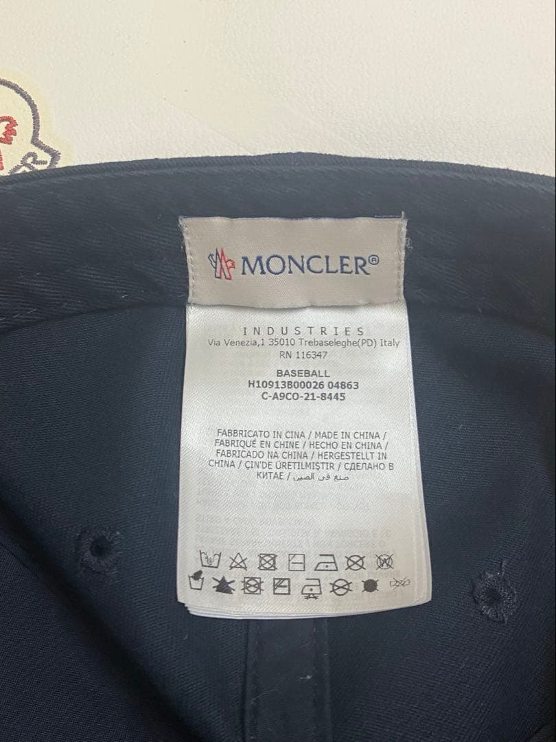 【正規品　認証確認済】MONCLER ベースボールキャップ