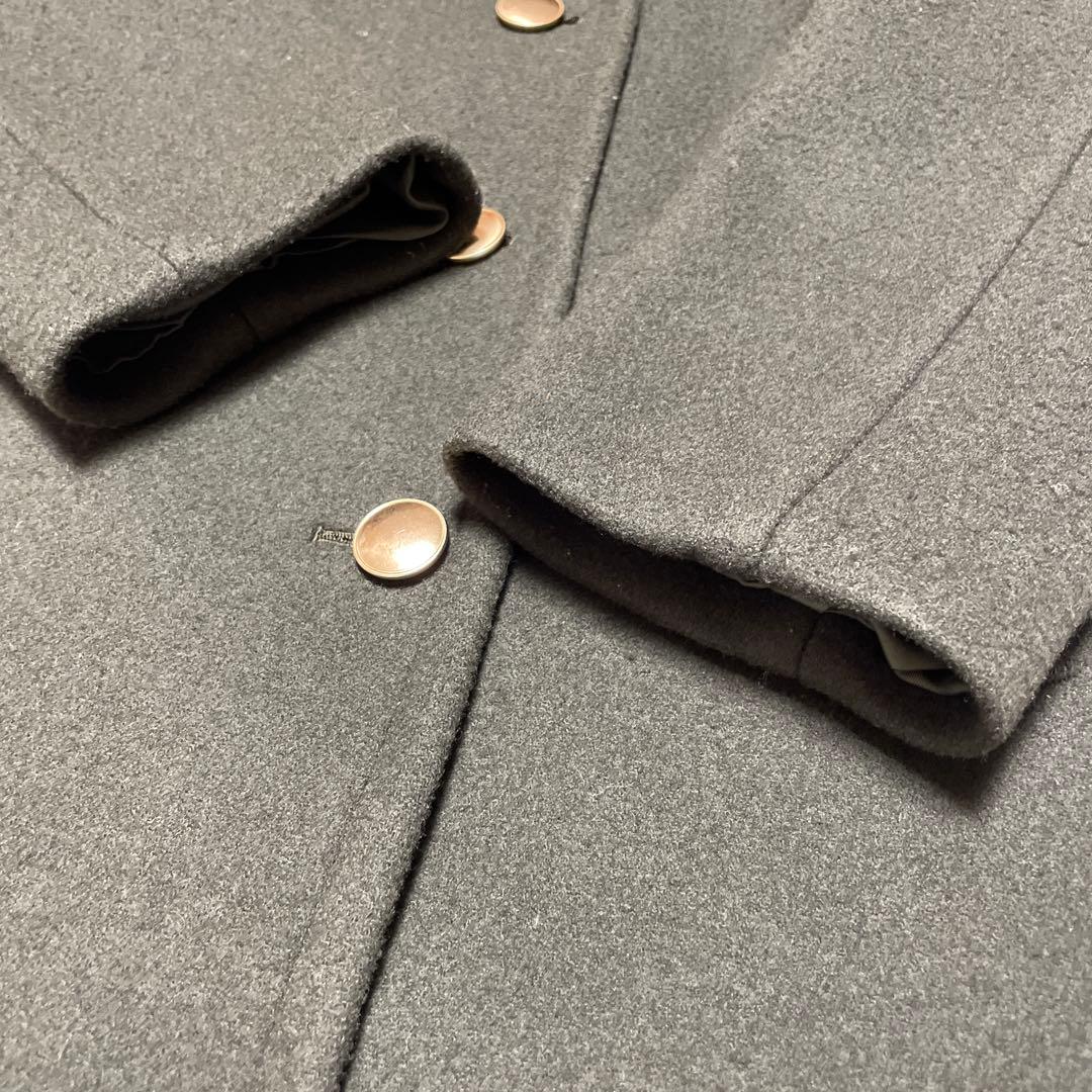 FRAMeWORK ラムリバーメルトンPコート　オリーブカーキ