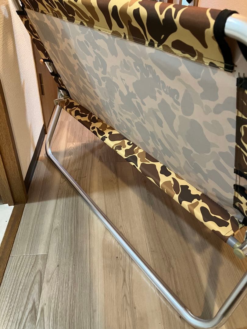 キャプテンスタッグ　アルミベンチ　カモ柄　迷彩柄　廃盤