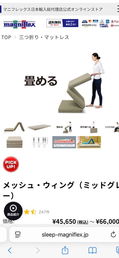 メッシュ・ウィング（ミッドグレー）