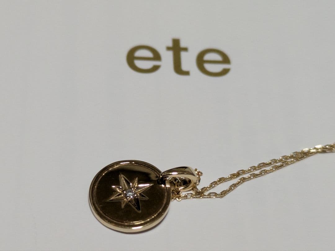 ete k10 ダイヤモンドネックレス