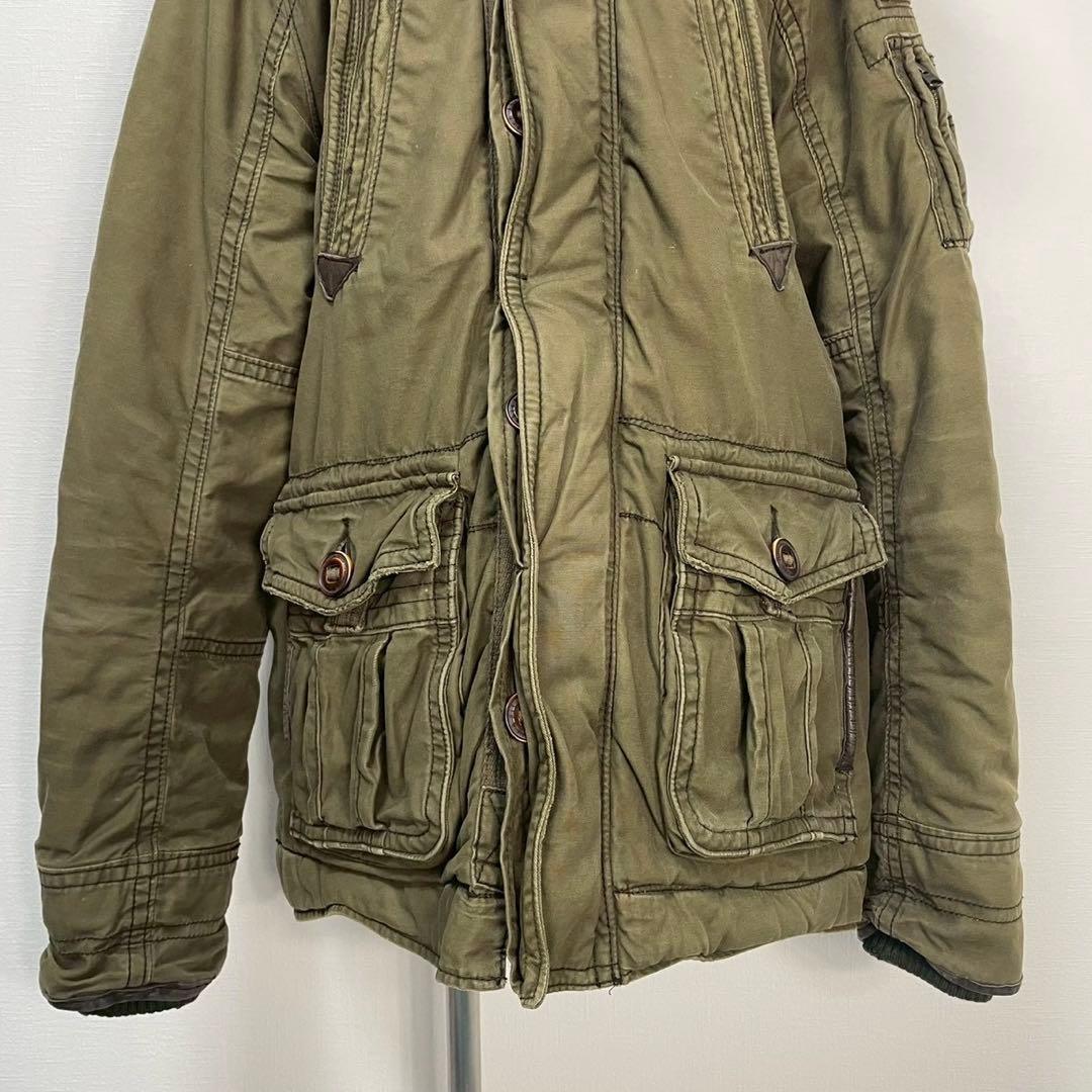 y2k❤️ 00s Abercrombie & Fitch ファー付 モッズコート