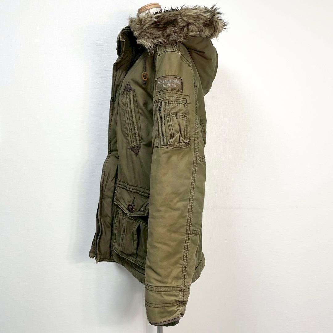y2k❤️ 00s Abercrombie & Fitch ファー付 モッズコート