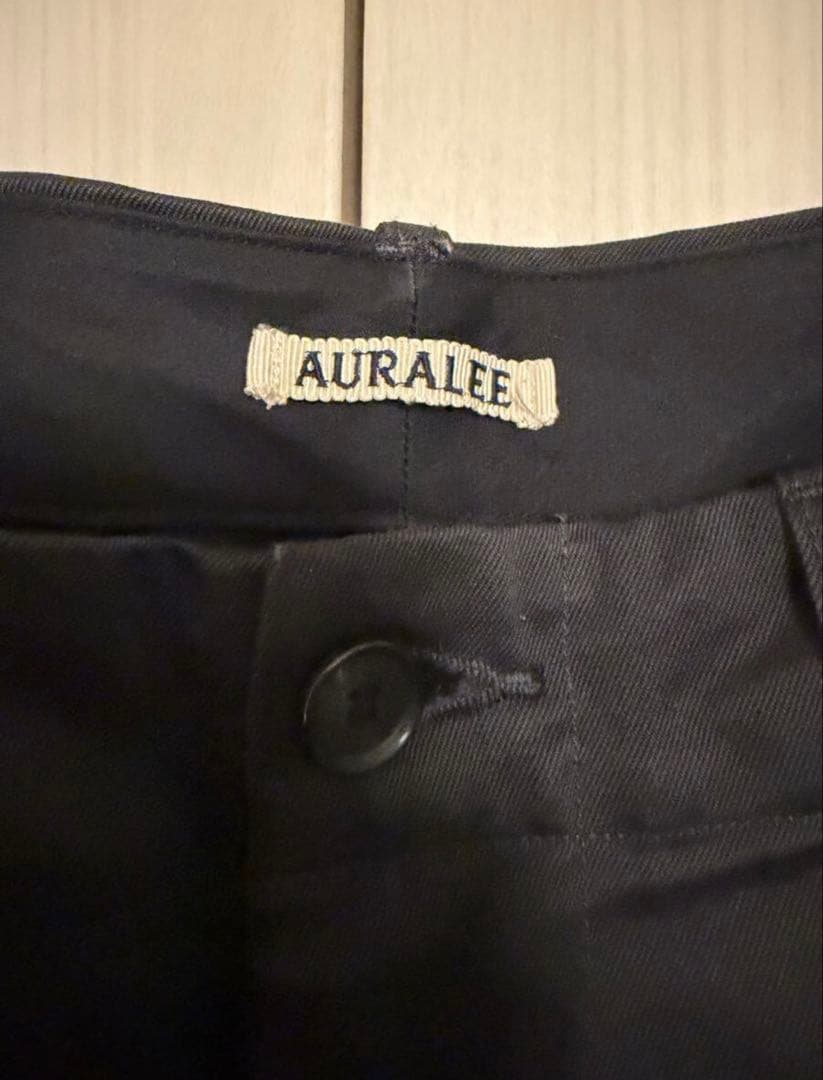 パンツ AURALEE washed finx Chino wide pants