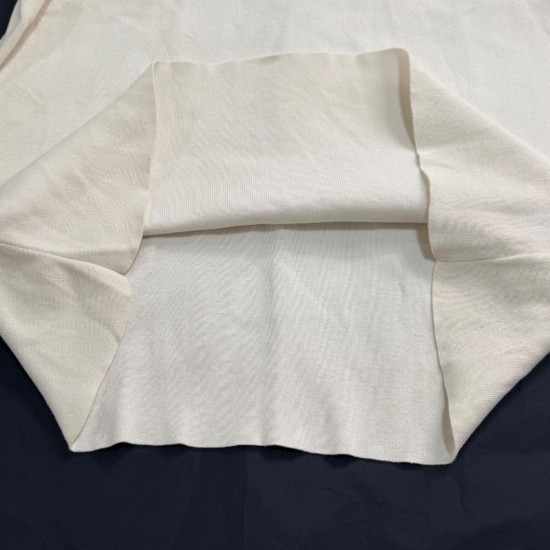 17121✨CHANEL ロゴ スパンコール ポロシャツ 42 ホワイト