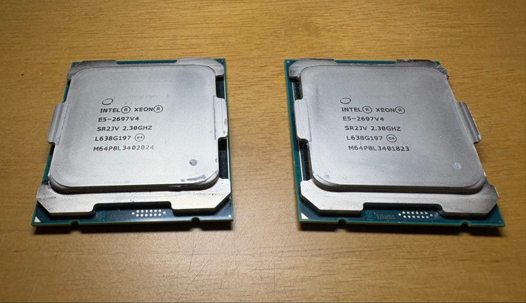 Intel Xeon E5-2697 v4 CPU 2個セット