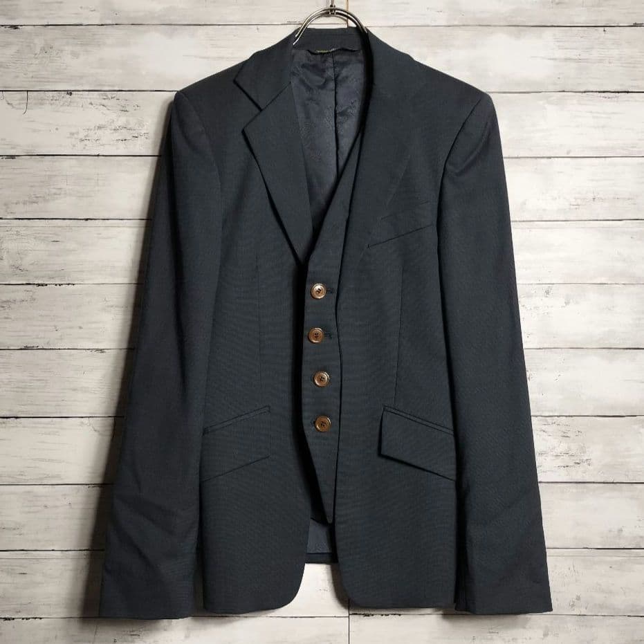 ヴィヴィアンウエストウッド ベスト テーラードジャケット ドッキング 裏地オーブ