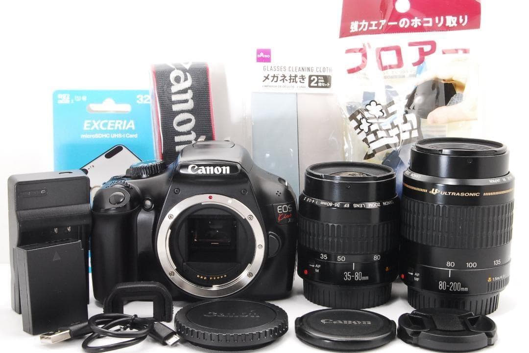 Canon kiss x50 ダブルレンズセット 届いてすぐ使える♪