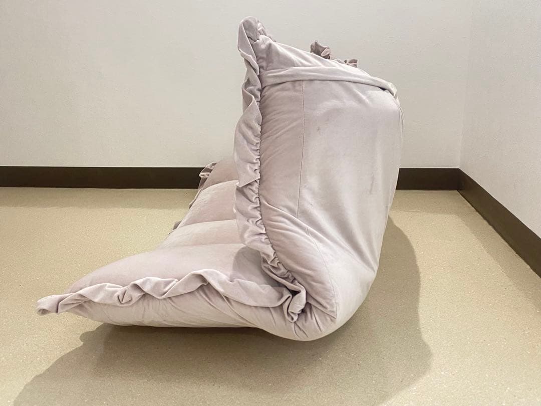 Franc Franc フランフラン フロアソファ フリル付き 座椅子 ピンク