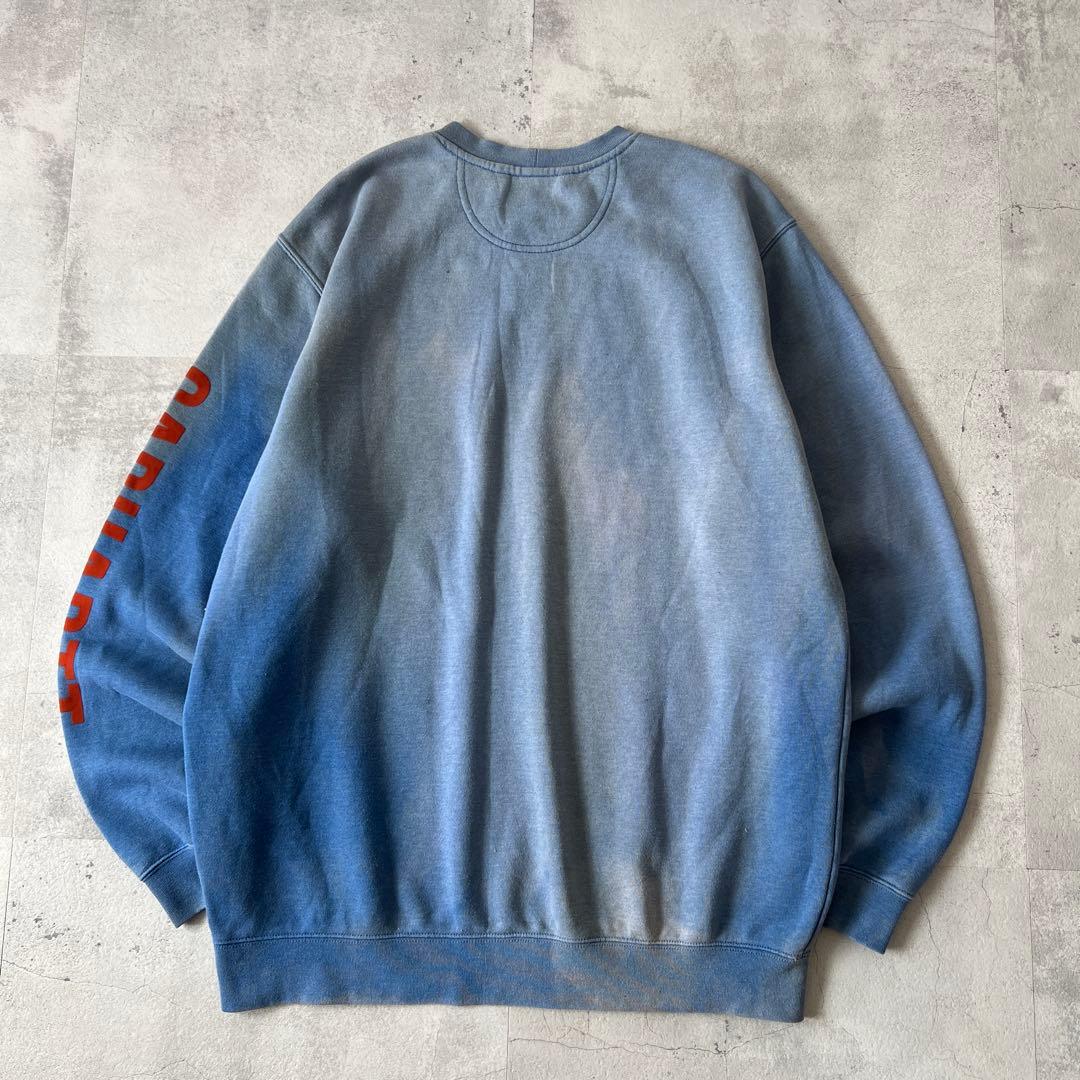 T*a様 一点物 Boro　鬼フェード　ボロ スウェット　褪色　青　ヘビーウェイ