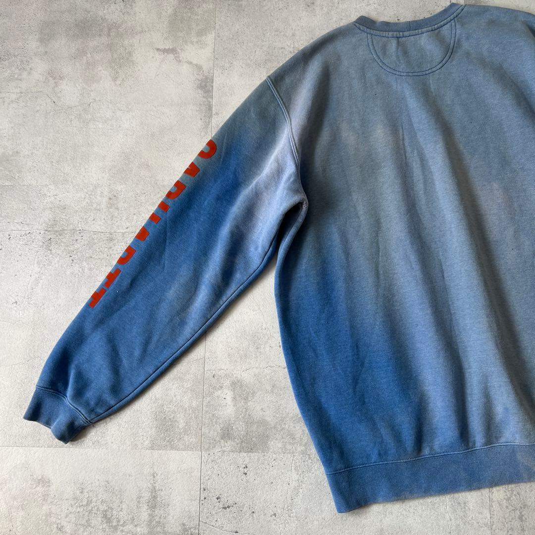 T*a様 一点物 Boro　鬼フェード　ボロ スウェット　褪色　青　ヘビーウェイ