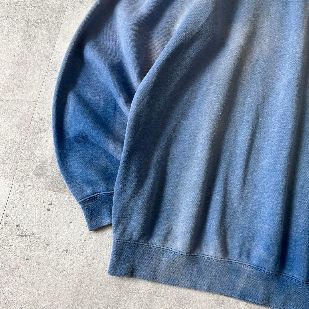 T*a様 一点物 Boro　鬼フェード　ボロ スウェット　褪色　青　ヘビーウェイ