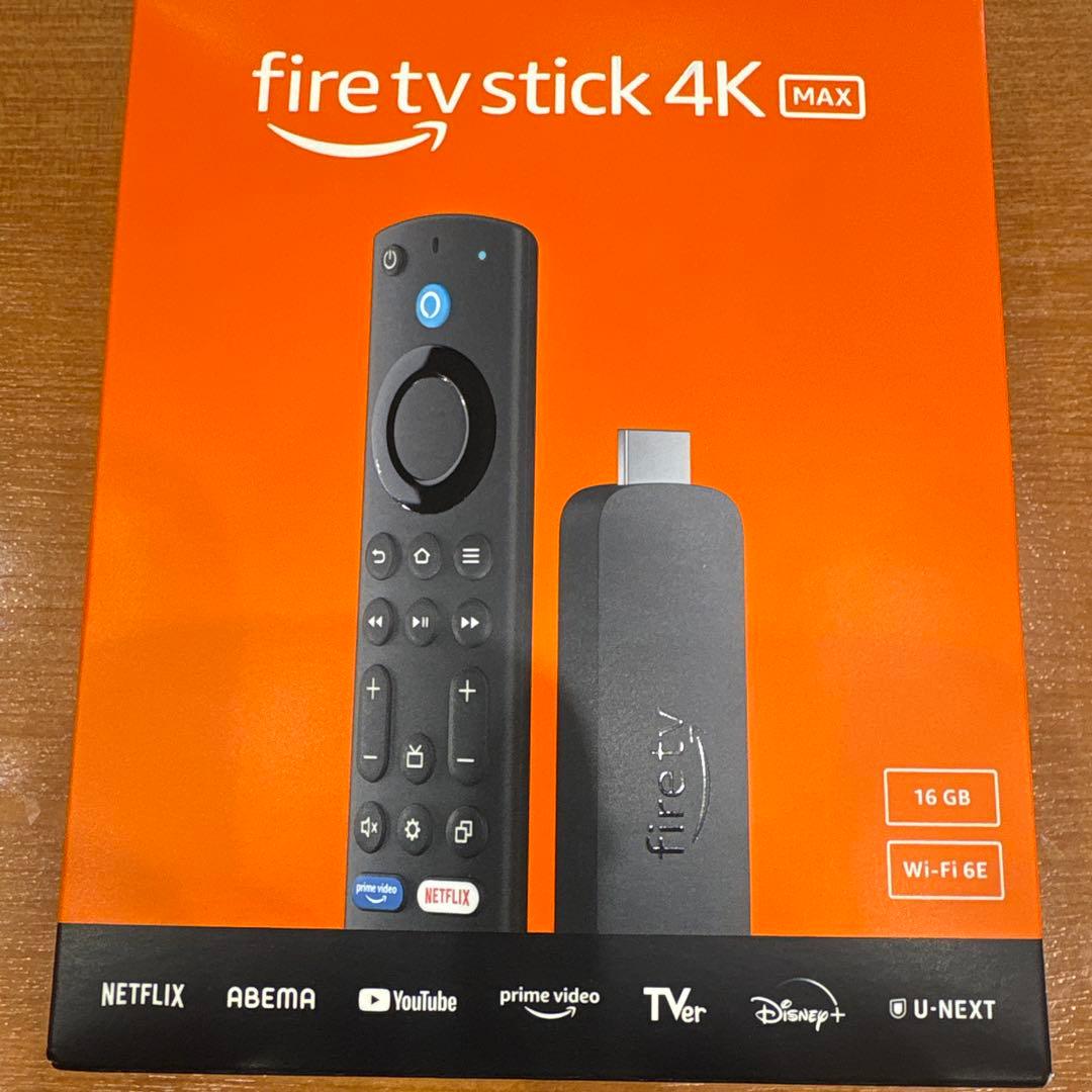 Fire TV Stick 4K Max 16GB Wi-Fi 6E新品！