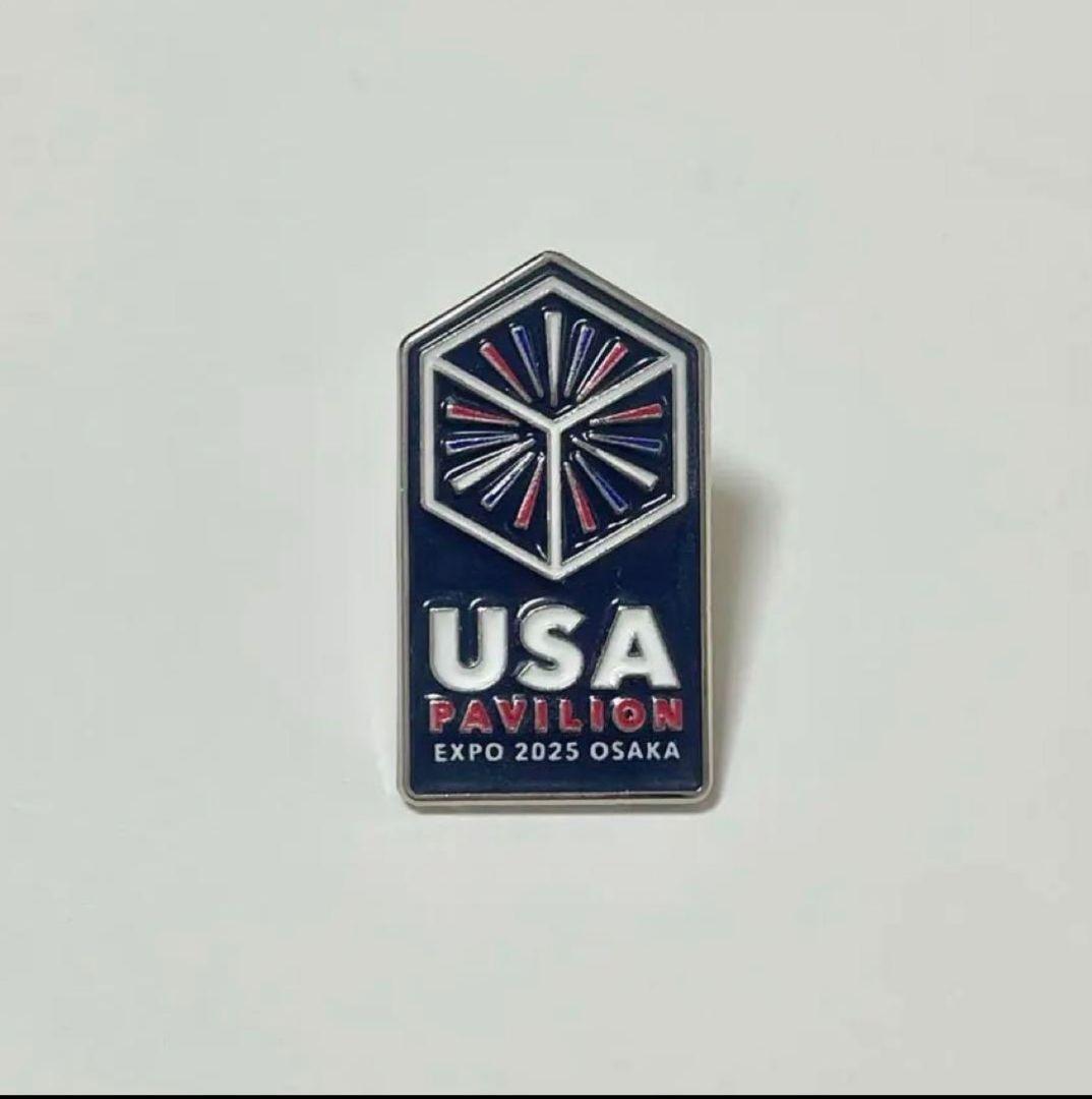 【非売品】大阪関西万博 アメリカ館 記念ピンバッジ