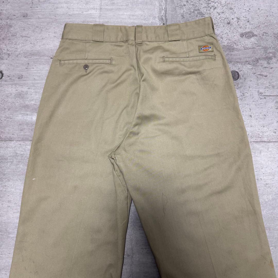 90s USA製 Dickies874 ベージュ チノパン ワークパンツ W34