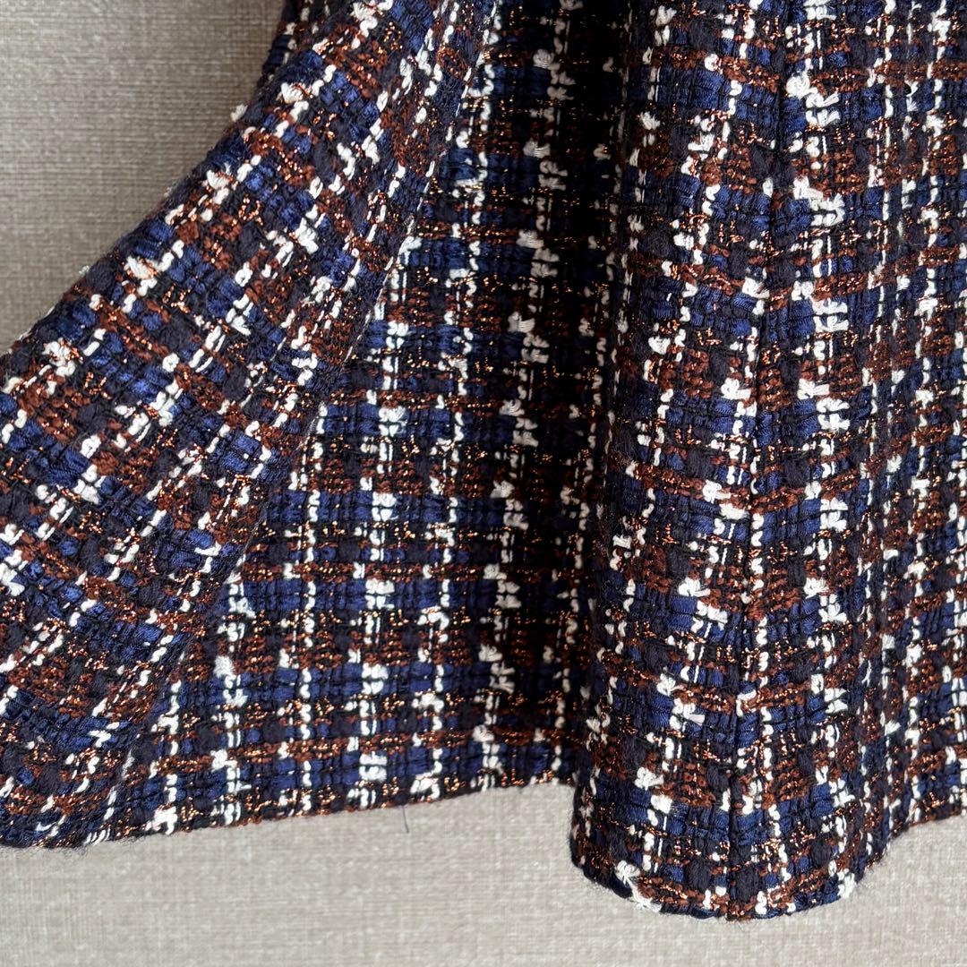 激カワ 大きいサイズ♡未使用級ローズティアラ バンビーナツイードワンピース 46