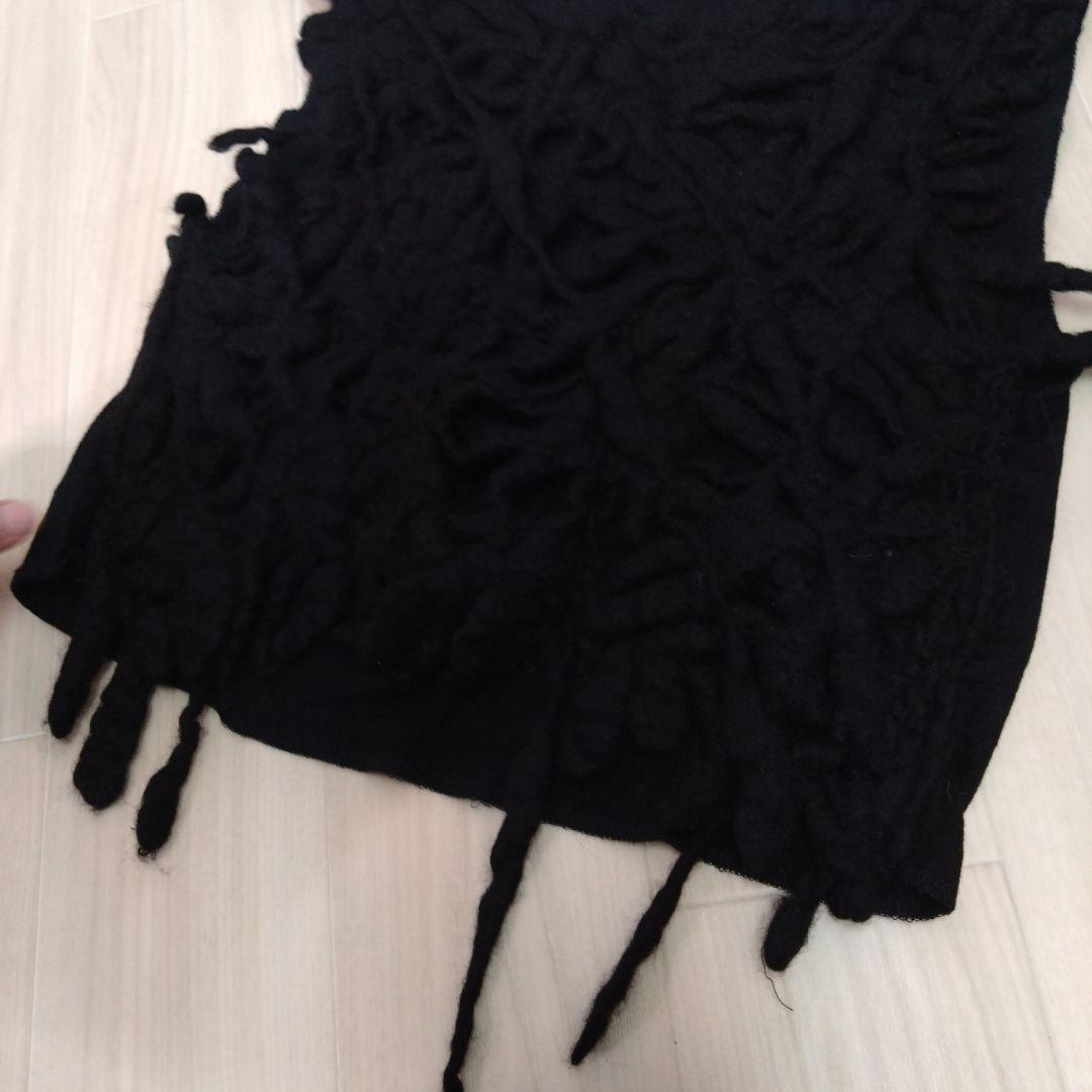 希少　トリコ　コムデ　ギャルソン　ニットベスト　黒