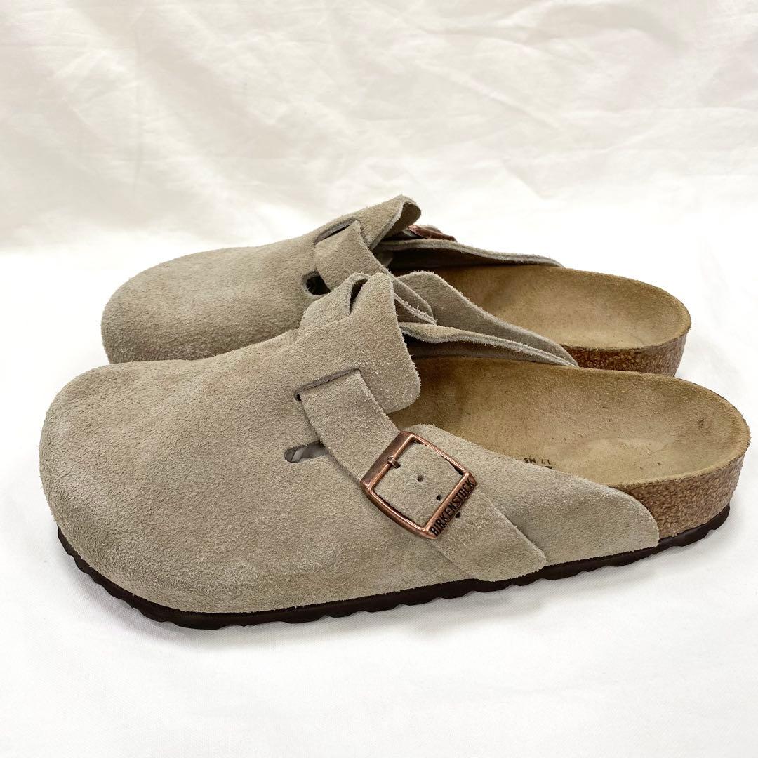 ほぼ未使用✨ BIRKENSTOCK ボストン スエード レザー トープ 38