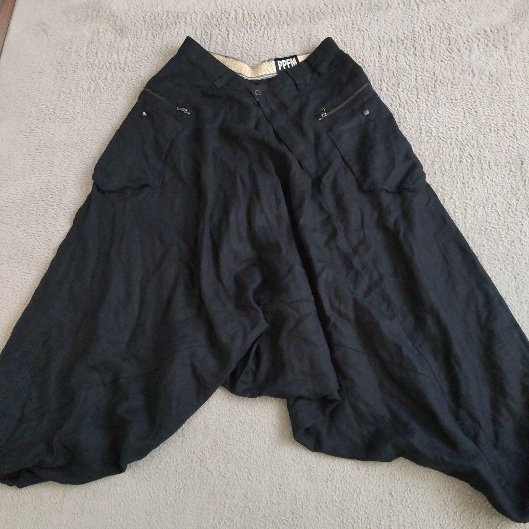 PPFM リネン 麻 サルエルパンツ